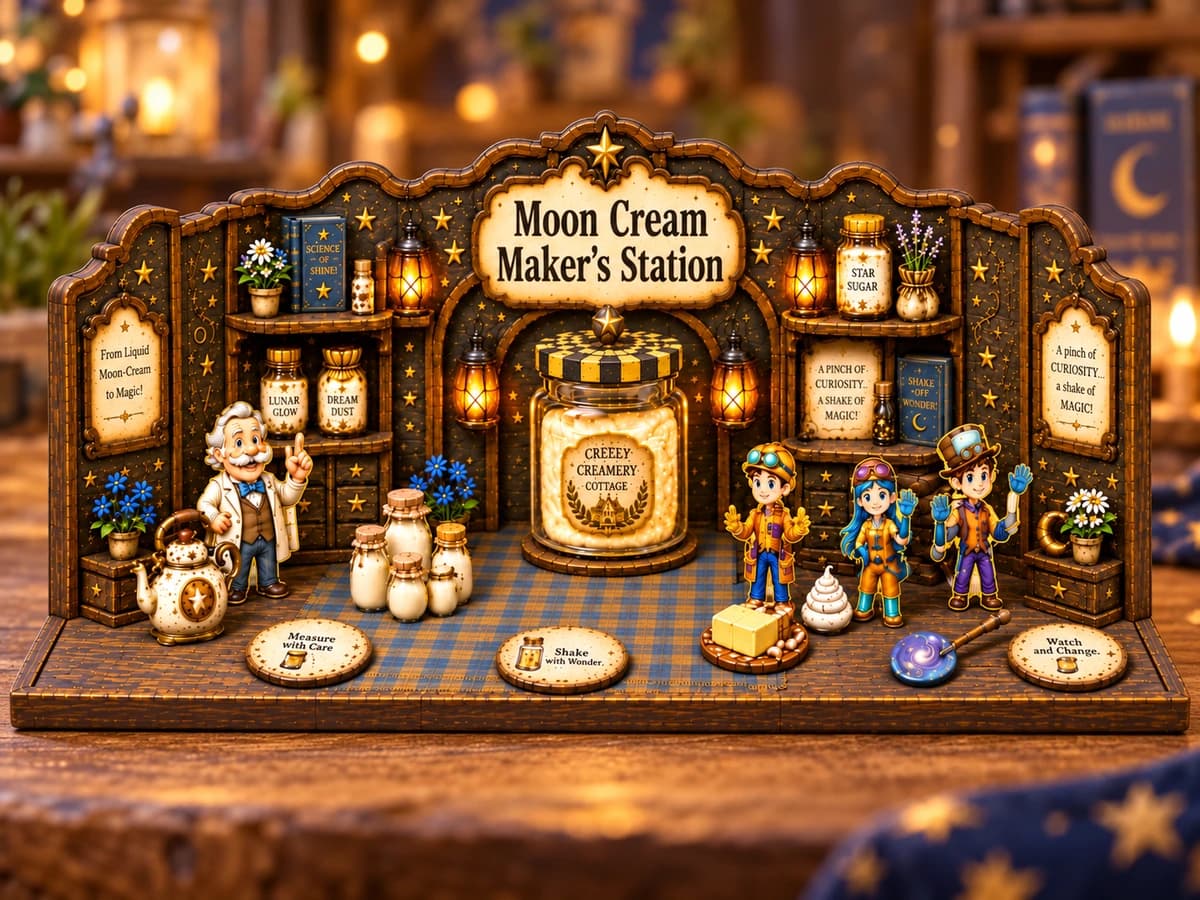 The Moon Cream Maker’s Station STEM build