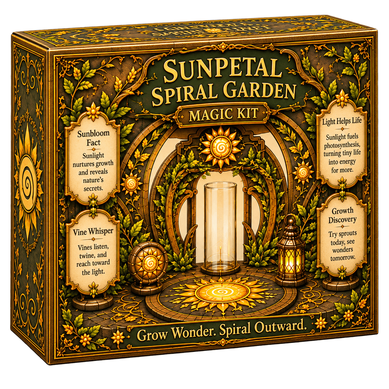 Sunpetal Spiral Garden magic kit box