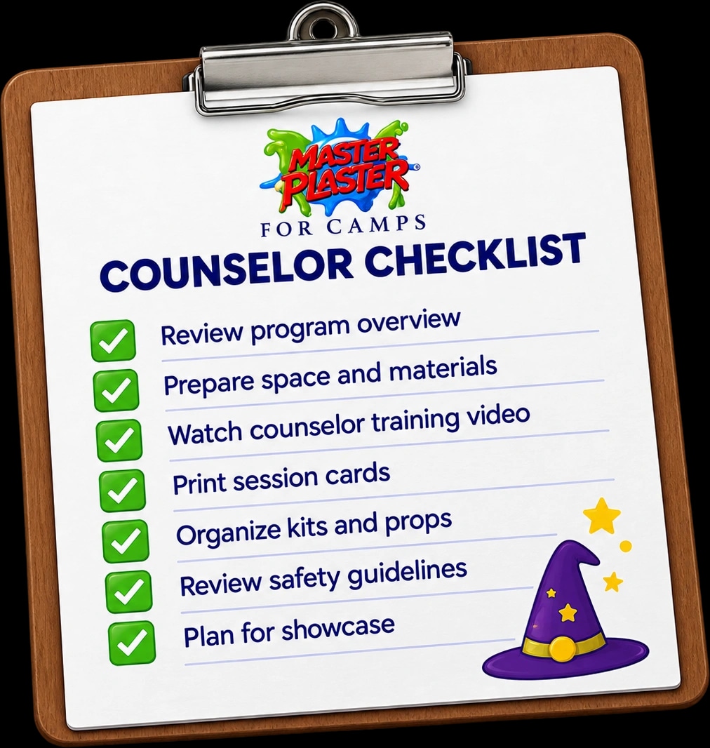 Counselor checklist for preparing and supporting the program