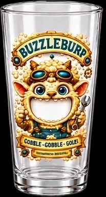 Gobble Goblet decorated with Buzzleburp the Creamsnick