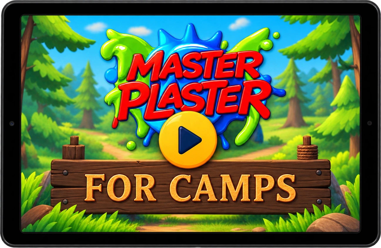 Master Plaster for Camps preparation video preview on a tablet