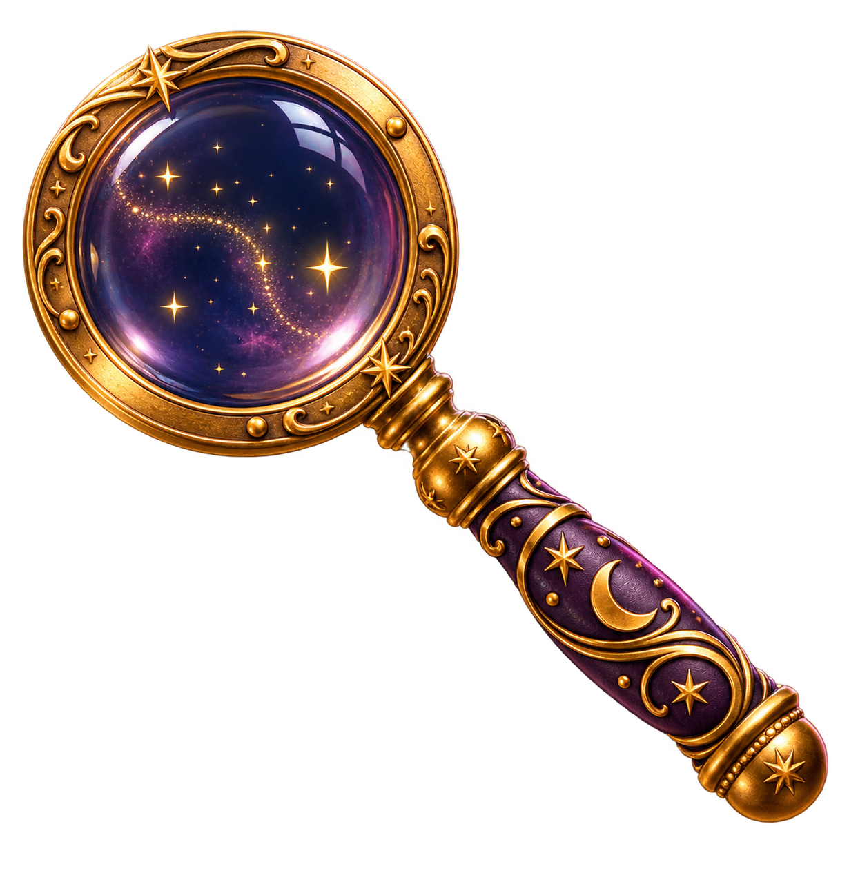 Magnifying glass representing the synopsis